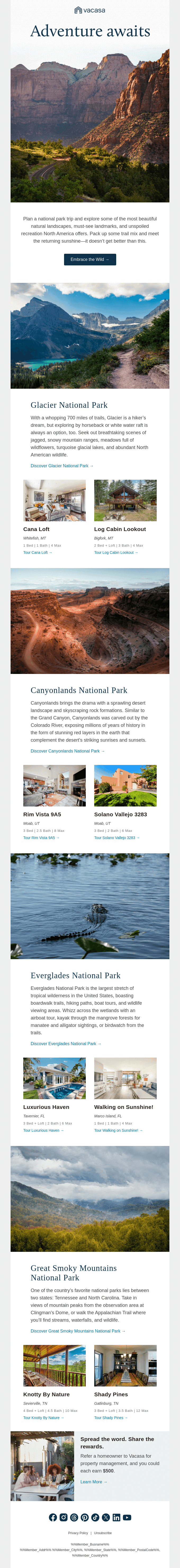 Knock-out national park vacations