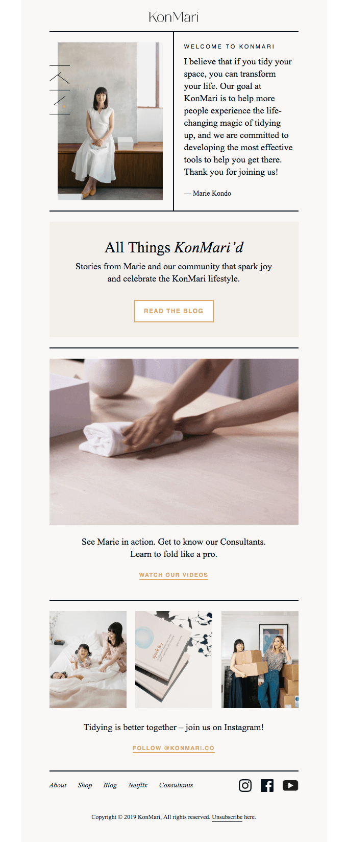 KonMari English Mailing List: Subscription Confirmed