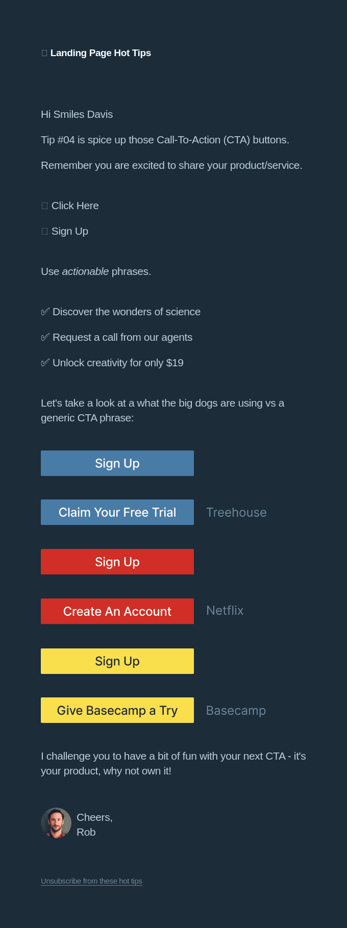 🔥Landing Page Hot Tip #04 - Spice up those Call-To-Action buttons