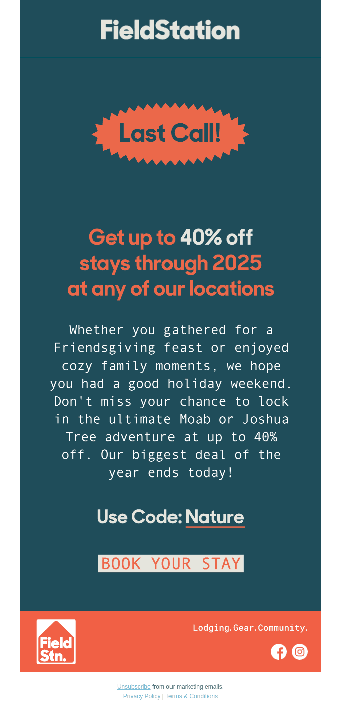 🌼 > 🎧 Last Call: 40% off Your 2025 Adventure
