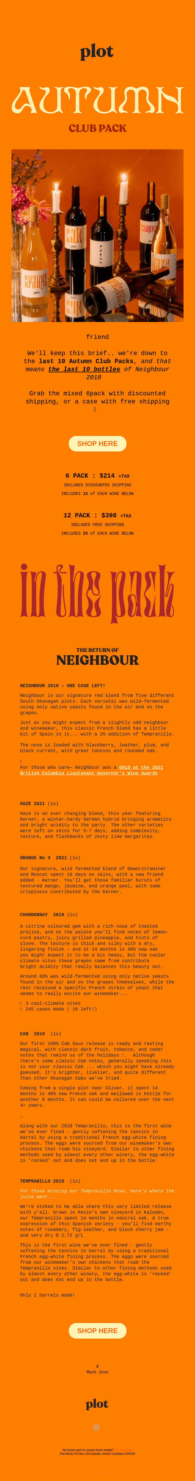 Last call for the Autumn Club Pack