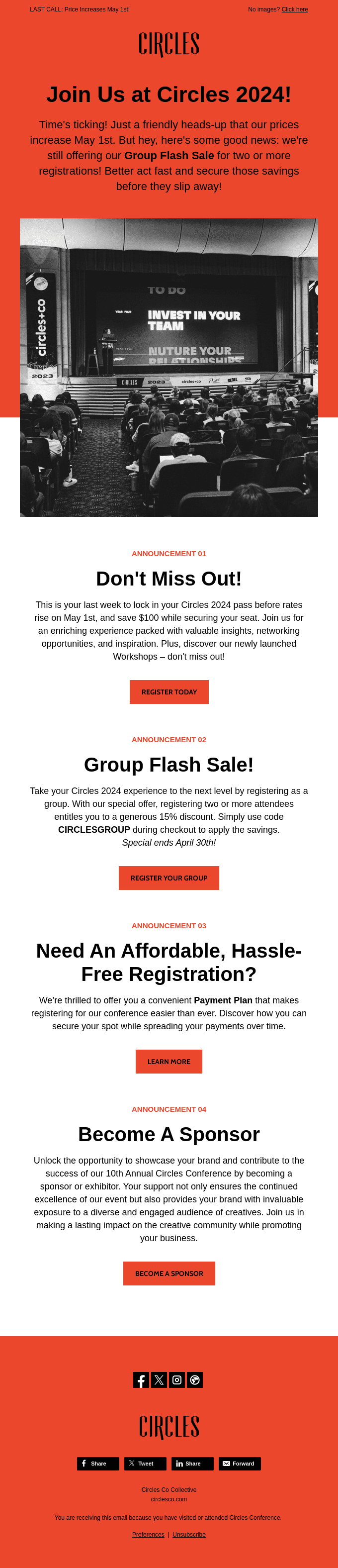 LAST CALL: Price Increases May 1st!