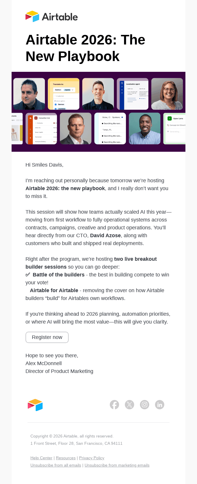 Last chance—Airtable 2026: the new playbook is almost here!