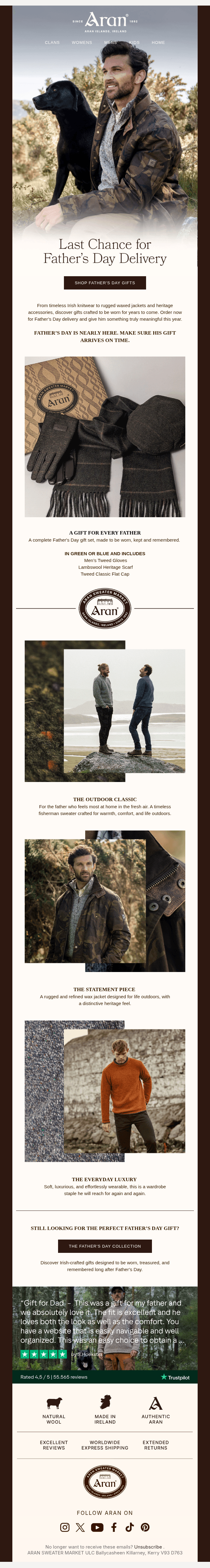 Last Chance for Father’s Day Delivery