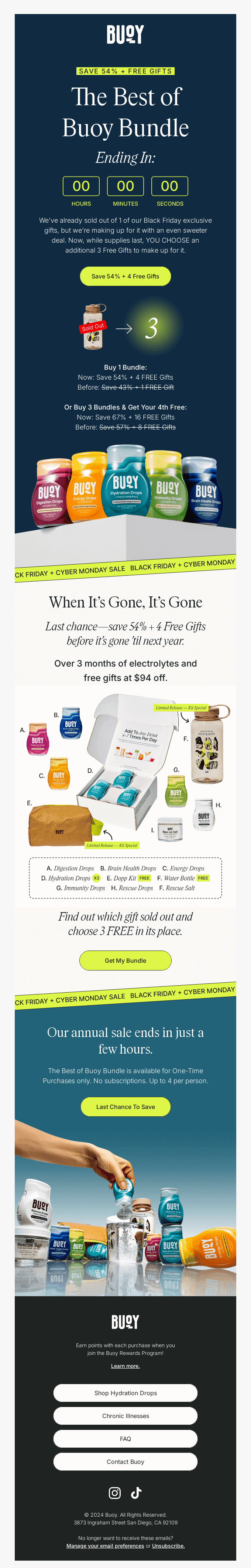 ⌛️ Last chance! Make the most of 54% Off + 4 Free Gifts