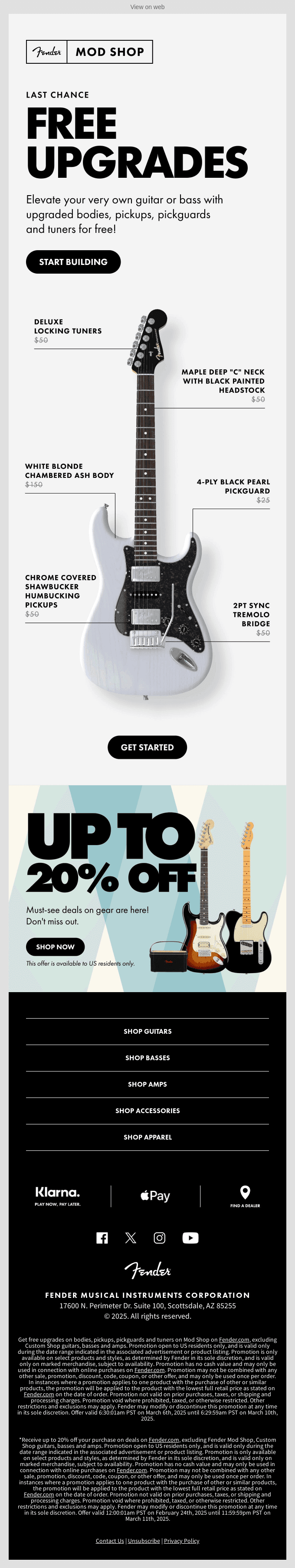 Last Chance: Mod Shop FREE Upgrades!