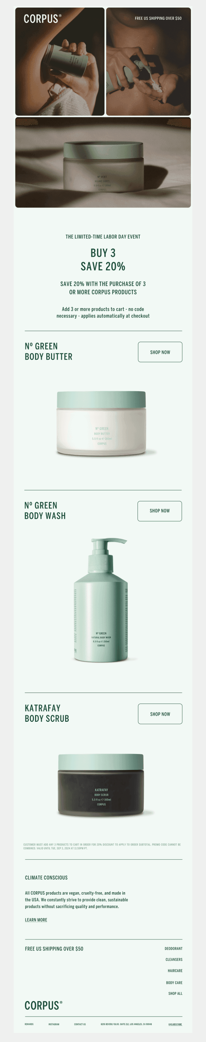 Last Chance: Save 20% on ANY 3 products 😎