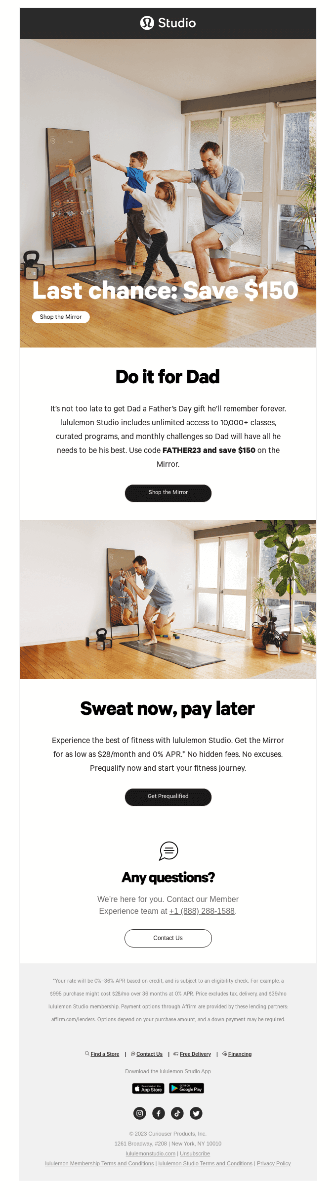 Last Chance: Show Dad You Have His Back