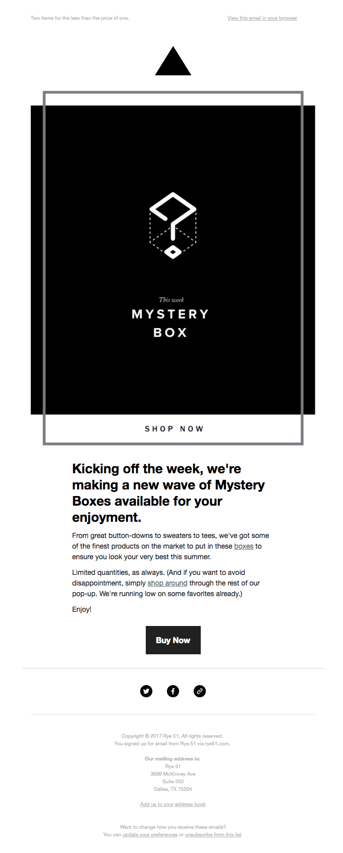 Last Chance to Get Your Mystery Box