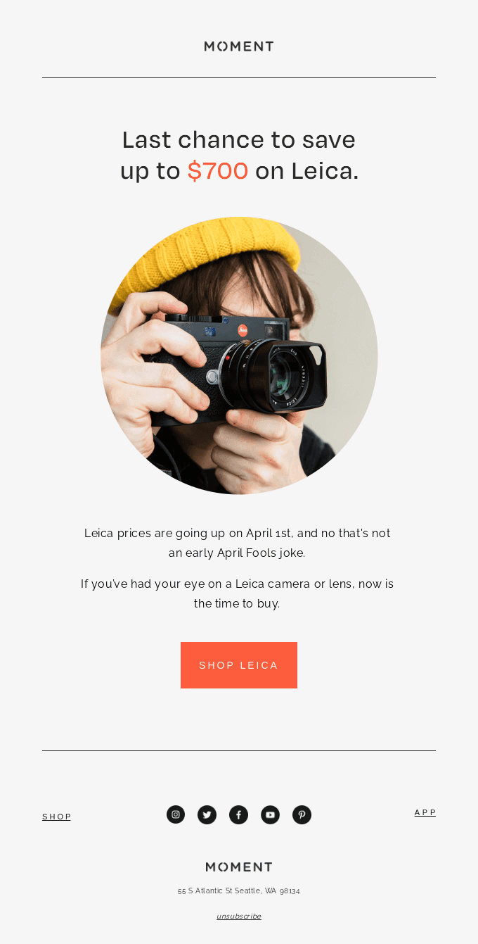 Last Chance to Save $700 on Leica