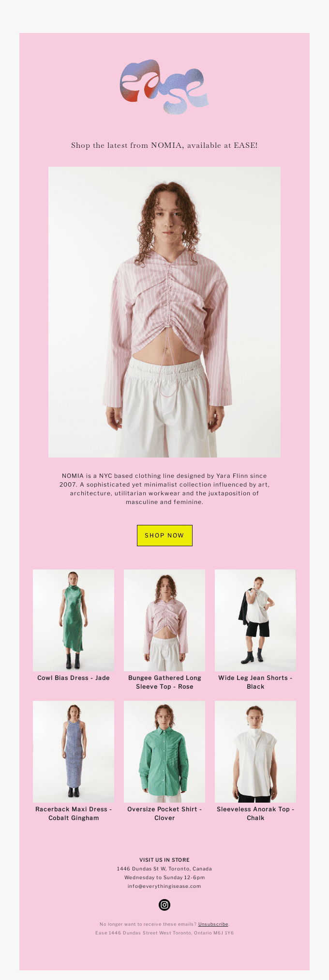Latest arrivals from NYC based NOMIA