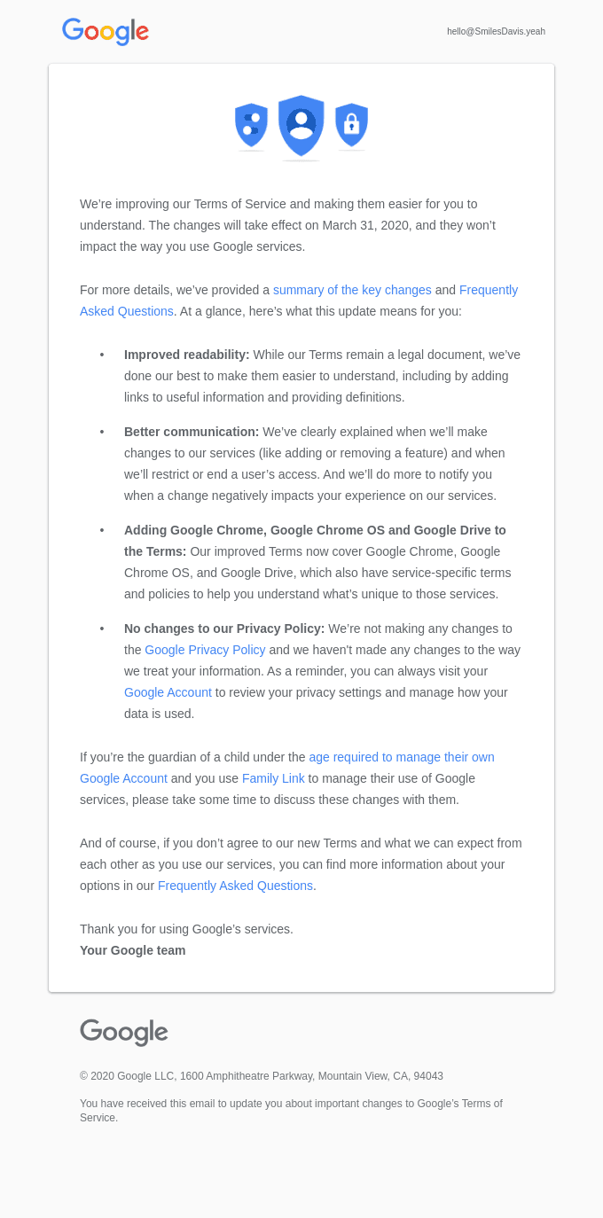 Learn more about our updated Terms of Service