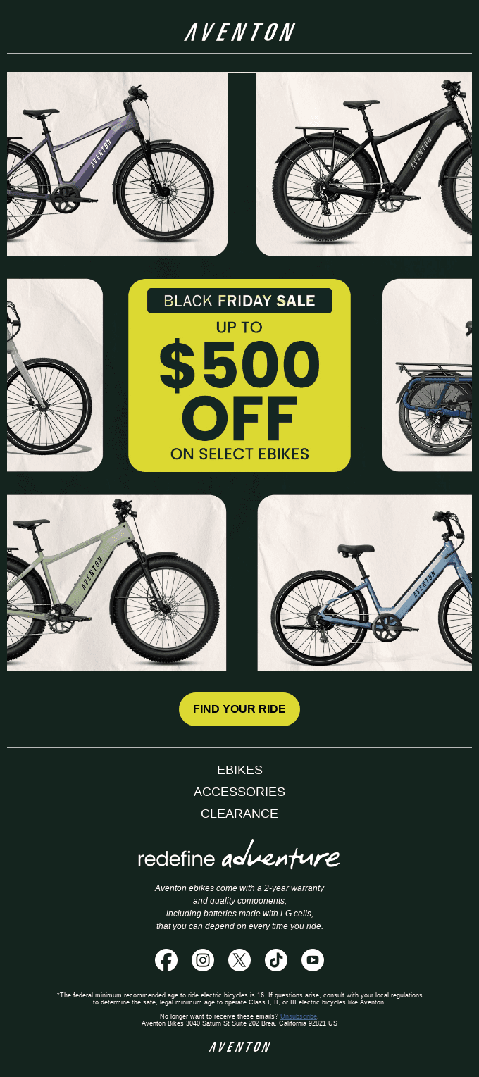 Less Than a Week Left! Up to $500 OFF Select Ebikes🚲💥