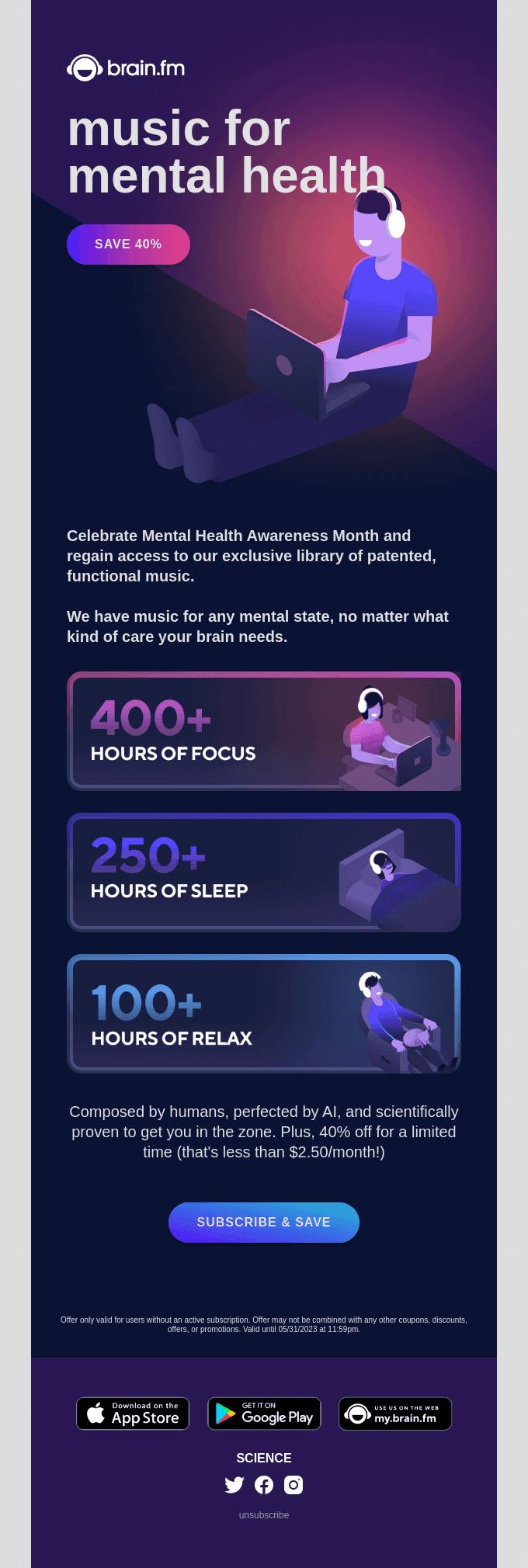 Level-up your self-care with brain.fm (for 40% off!)