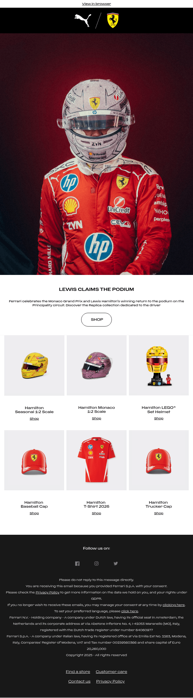 Lewis Hamilton on the podium in Monaco