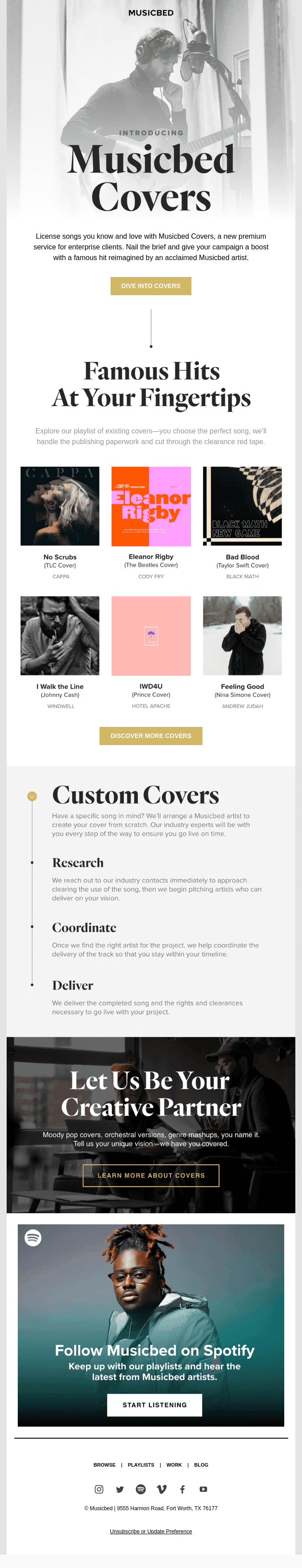 License famous hits—we have you covered!