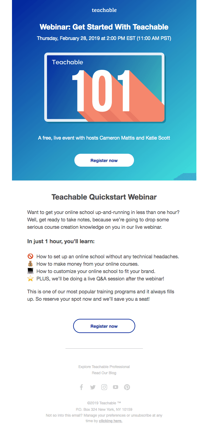 Live webinar: Get your school up and running in < 1hr