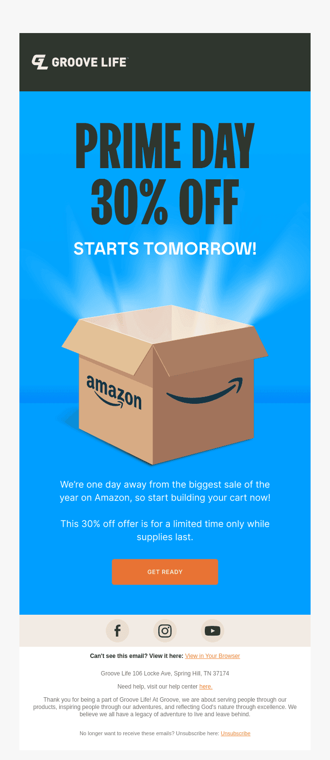 Load your cart for this 30% Prime Day Deal Tomorrow