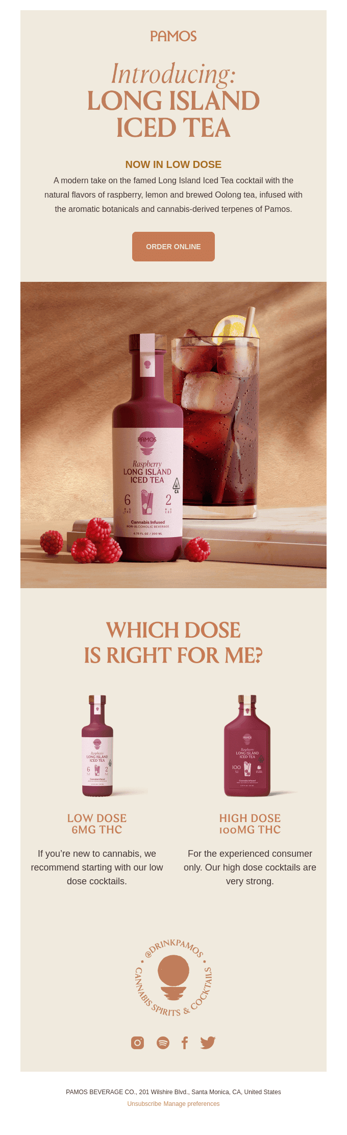 Long Island Iced Tea – Now in low dose