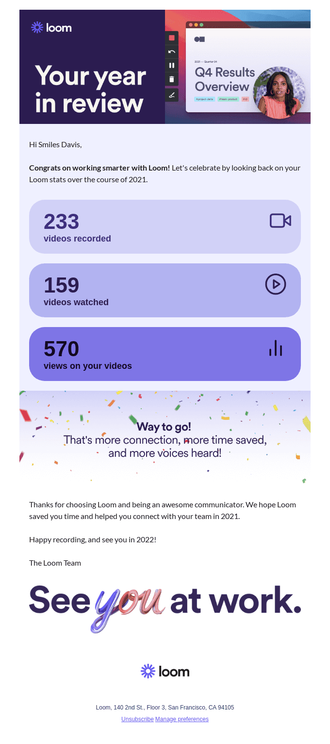 Loom in Review: See Your Loom Stats!
