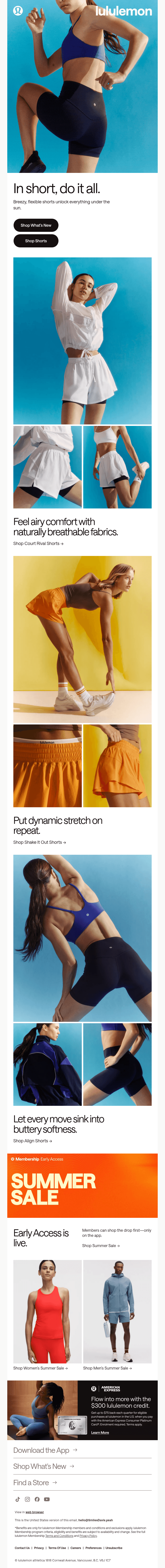 What’s new: shorts with max range
