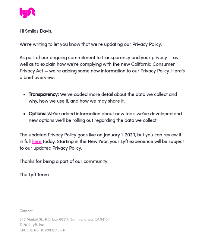 We're updating our Privacy Policy