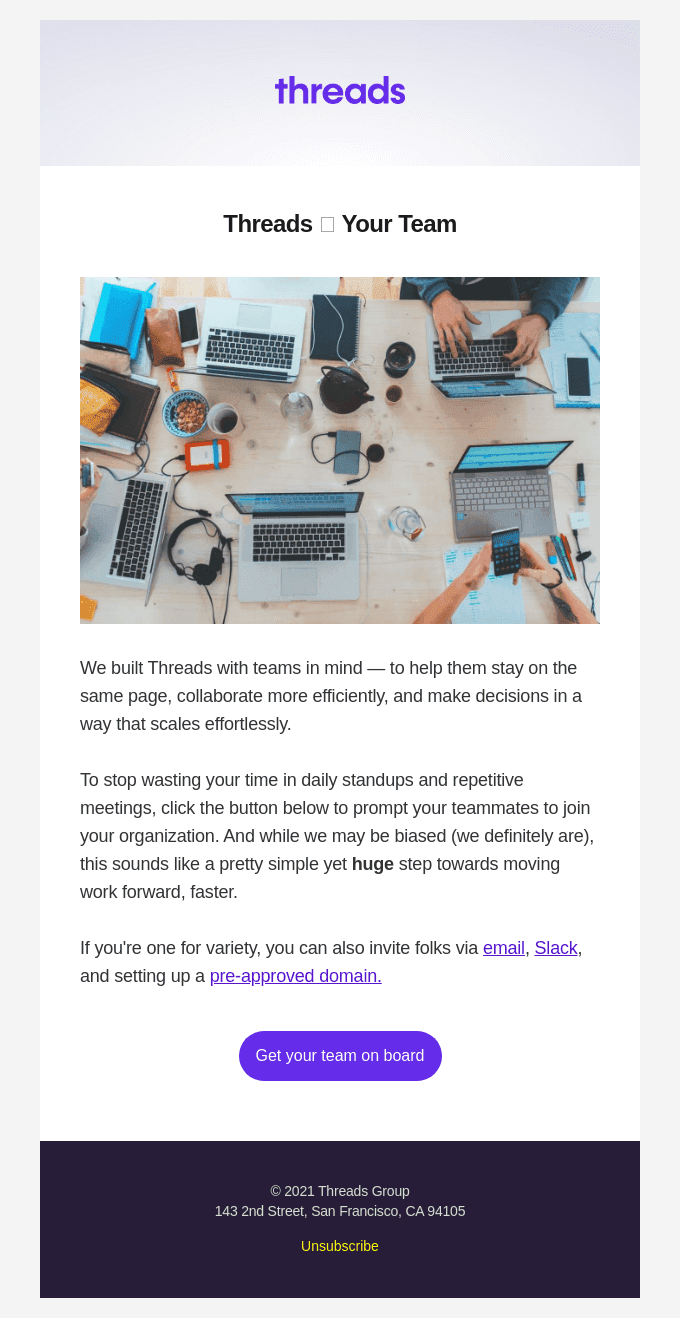 Making Threads work with your team ✨