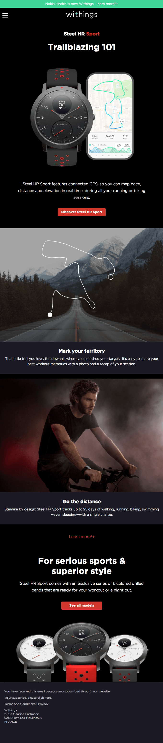 Map your adventures with Steel HR Sport