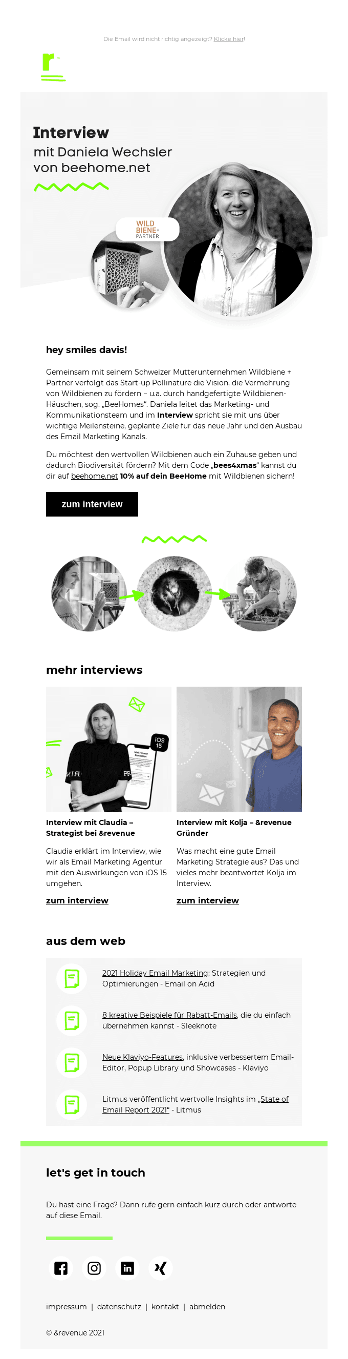 Marketing-Expertin Daniela von beehome.net im Interview