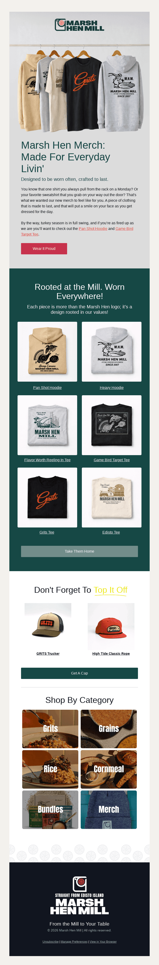 From the Marsh to Monday. Wear It Proud 👕