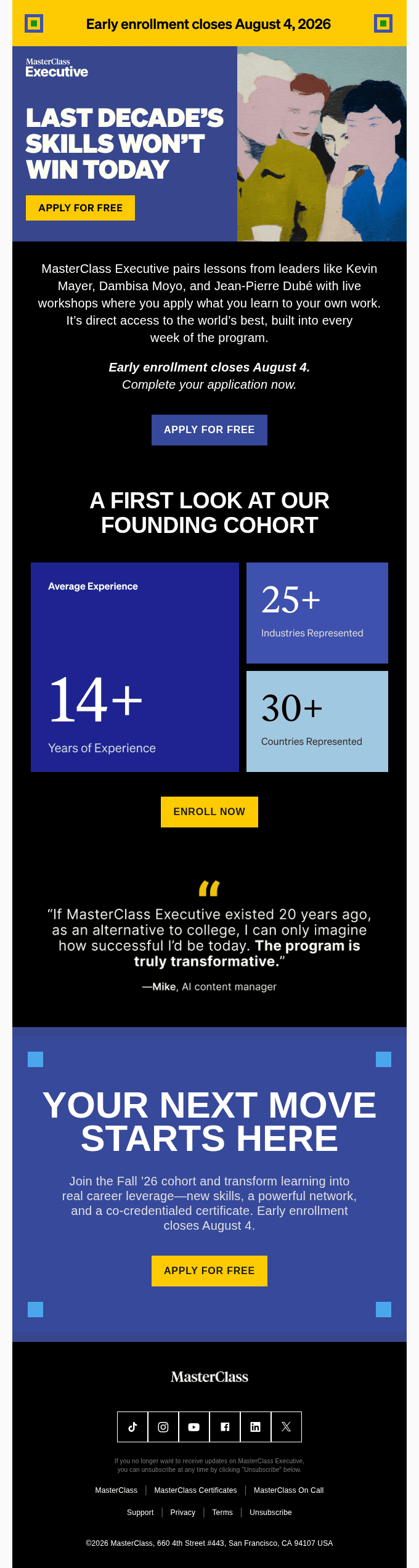 Closing soon: Apply for the Fall ’26 cohort