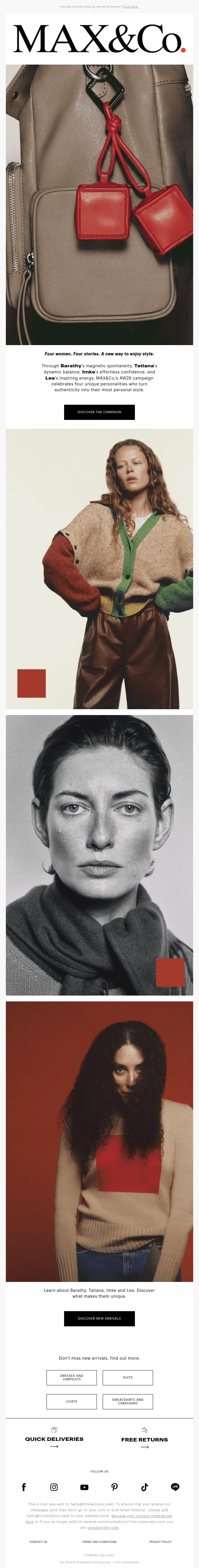 New MAX&Co. Campaign F/W 26