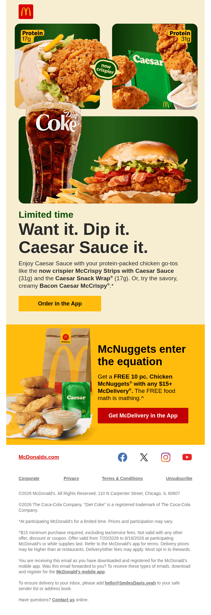 it’s got protein & Caesar Sauce