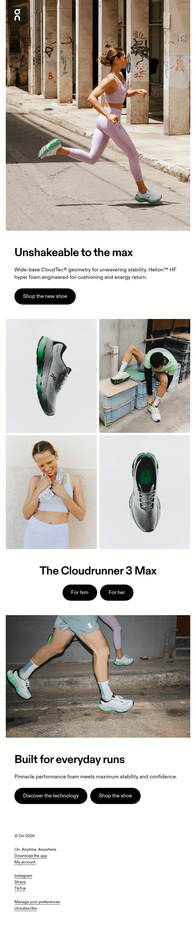 ☁️ Meet the new Cloudrunner 3 Max