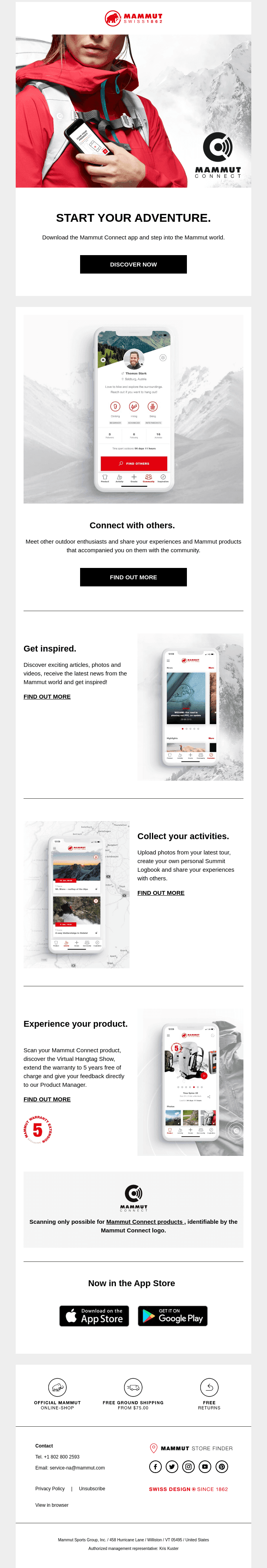 Meet other outdoor enthusiasts on Mammut Connect