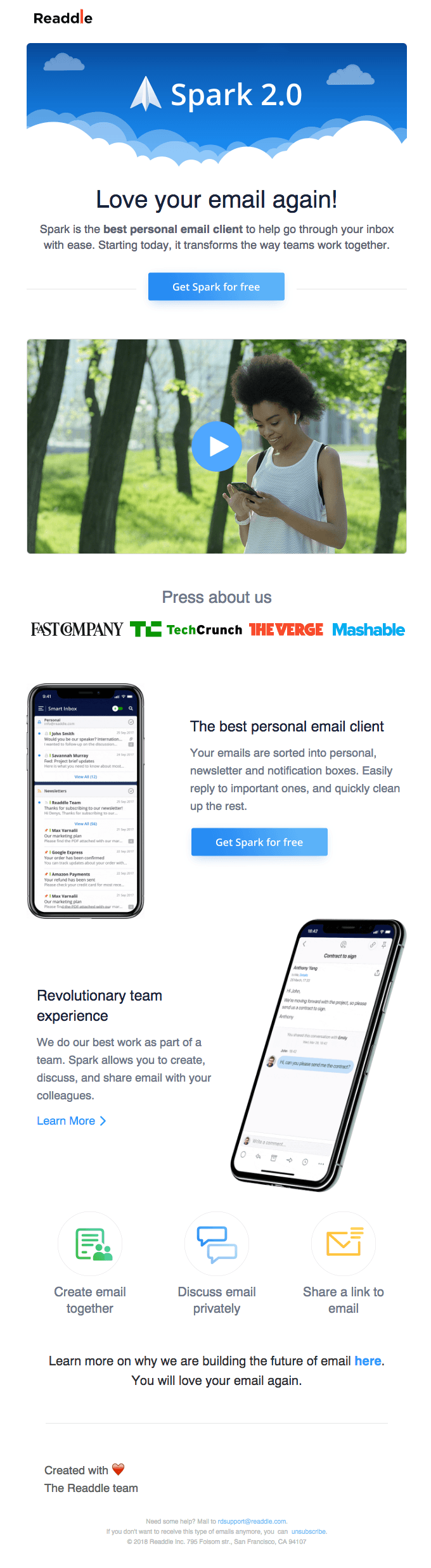 🎉 Meet Spark 2.0 and love your email again