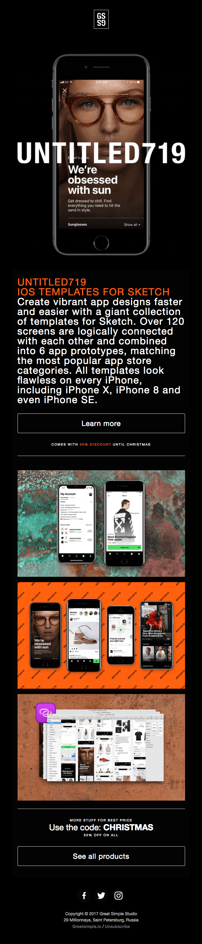 ⚫️ Meet UNTITLED719. New Sketch templates for all iPhone resolutions.