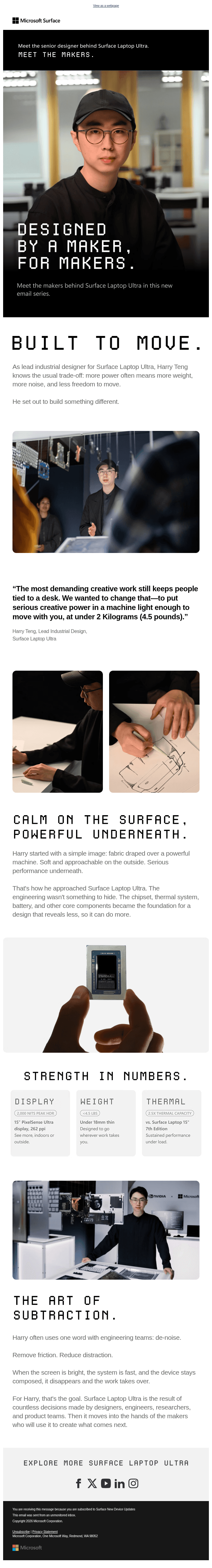 Meet Harry Teng, lead industrial designer of the Surface Laptop Ultra
