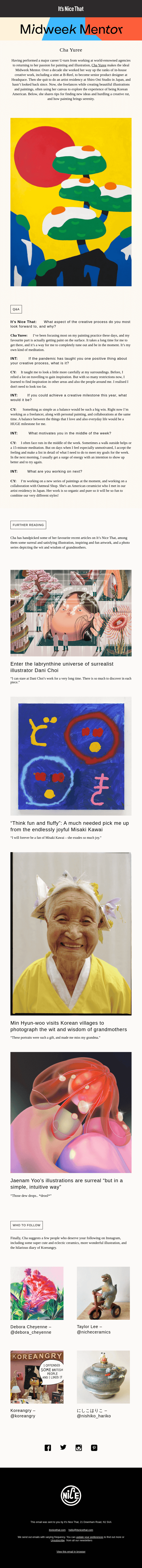 Midweek Mentor: Cha Yuree on accepting the feeling of unmotivation...