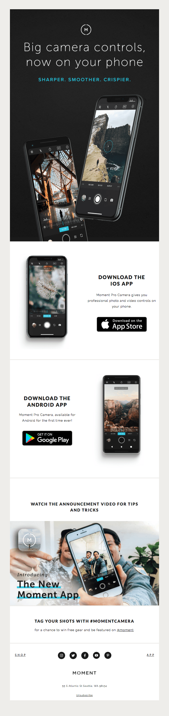 Moment 3.0 is here….crispier photos, smoother videos.