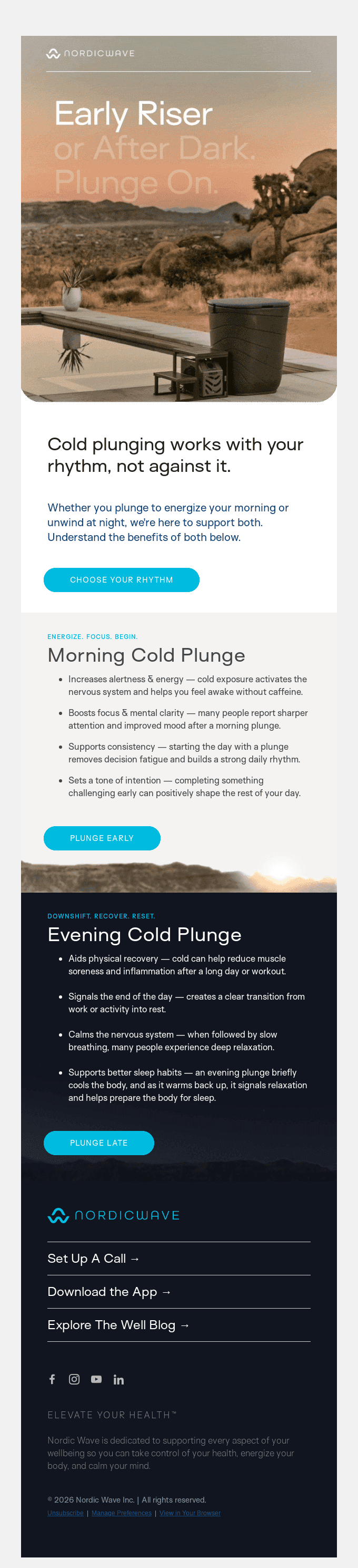 Morning or Night: When Should You Plunge?