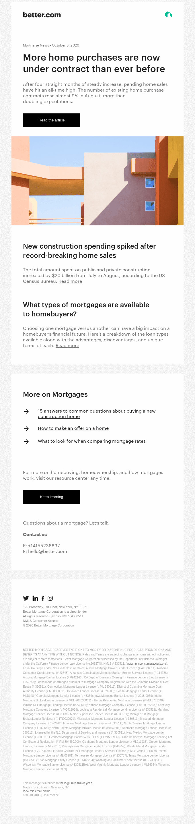 Mortgage News: New highs for pending sales and homebuilding