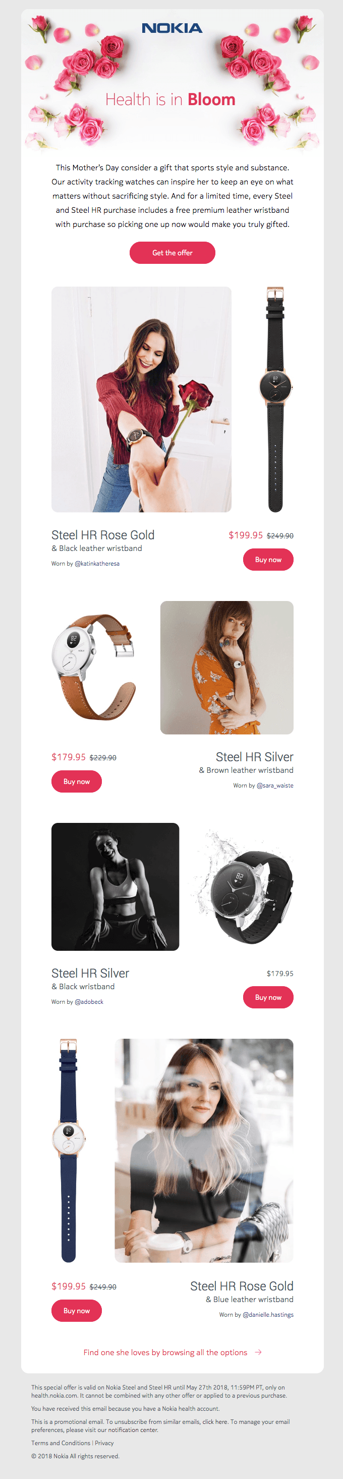 Mother’s Day offer: free luxury wristband with any watch purchase