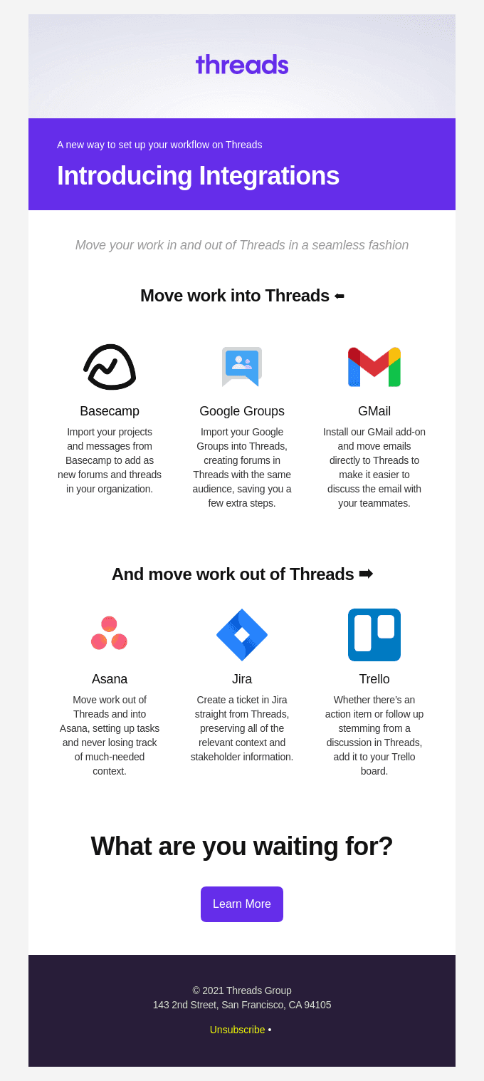 Move work in and out of Threads 🔄