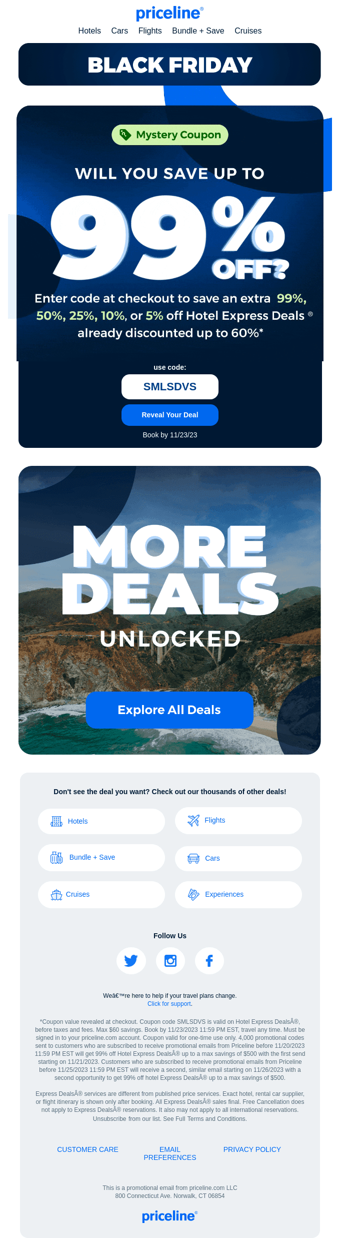 Mystery Coupon: Will you save up to 99% off?