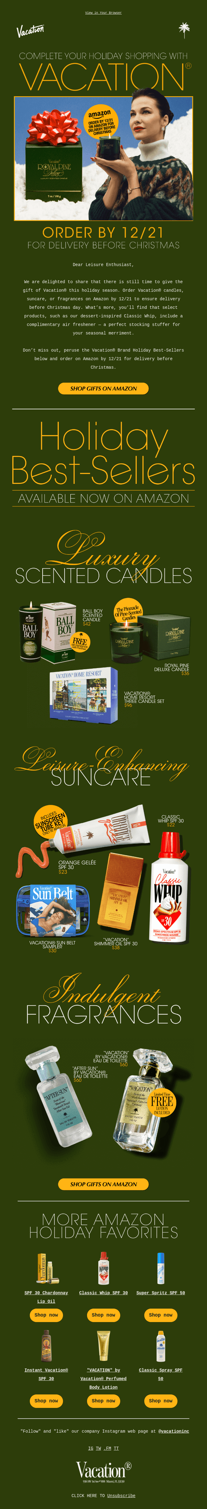 🎁 Need Gifts? Visit Amazon to shop Vacation®!