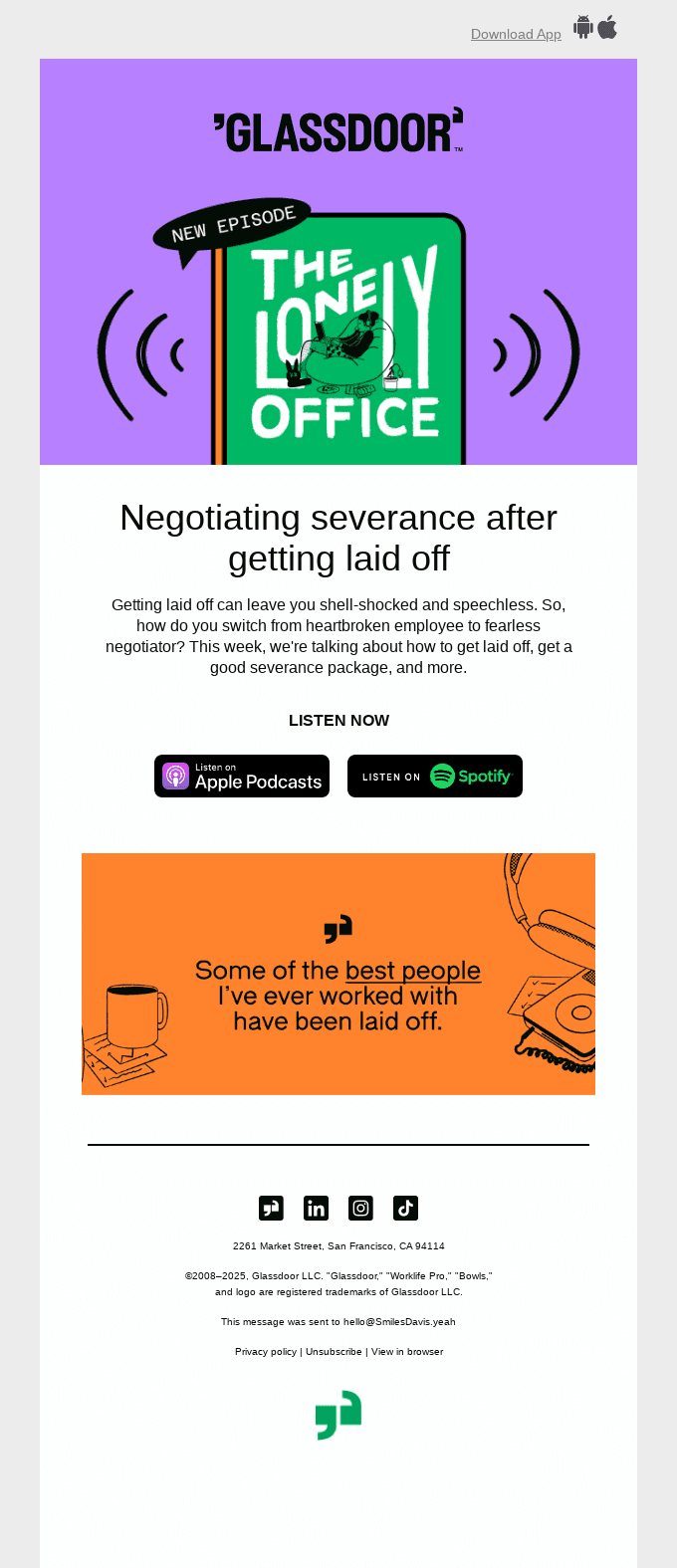 Negotiating severance after getting laid off