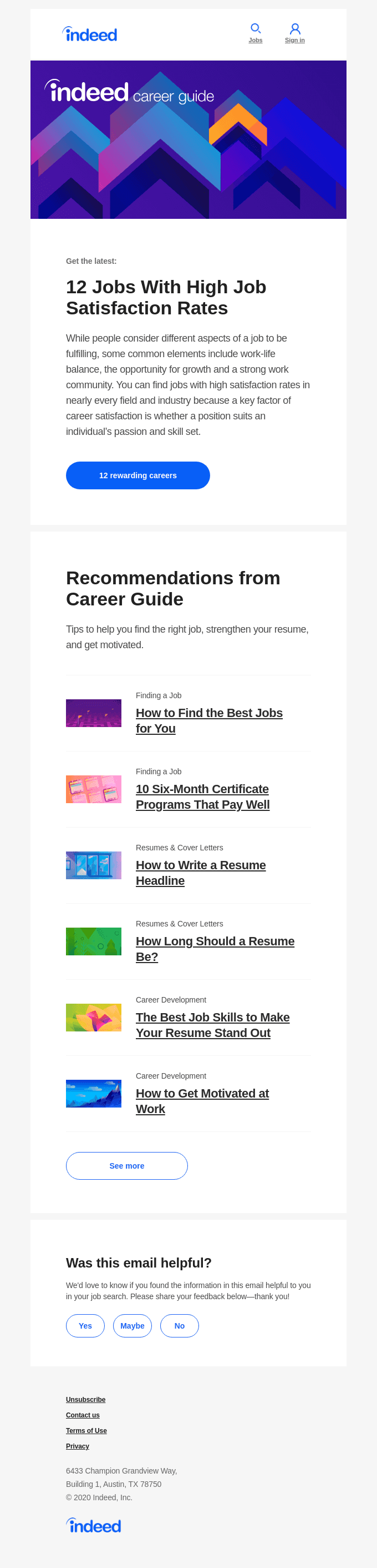 NEW: 12 Jobs With High Job Satisfaction Rates