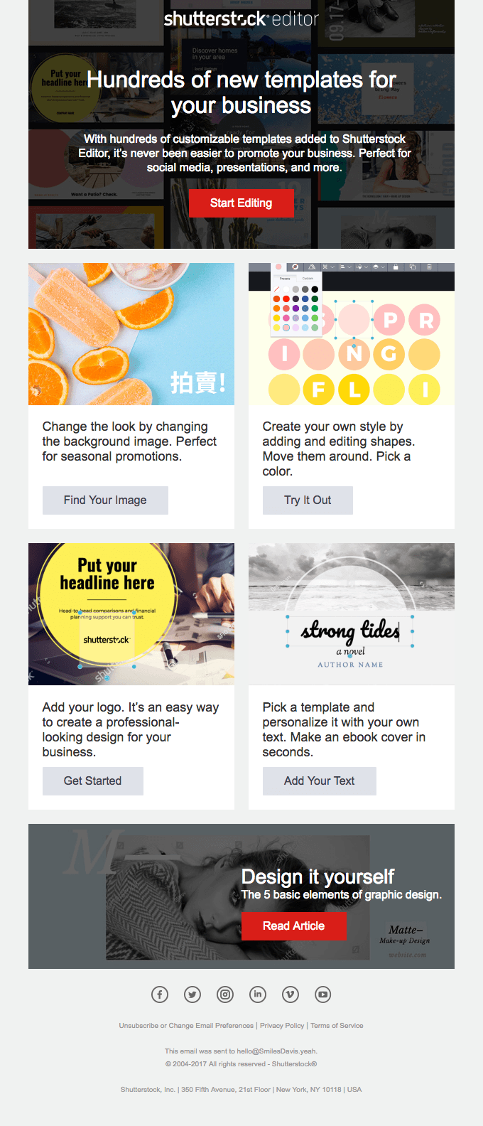 NEW: Hundreds of templates designed for your business