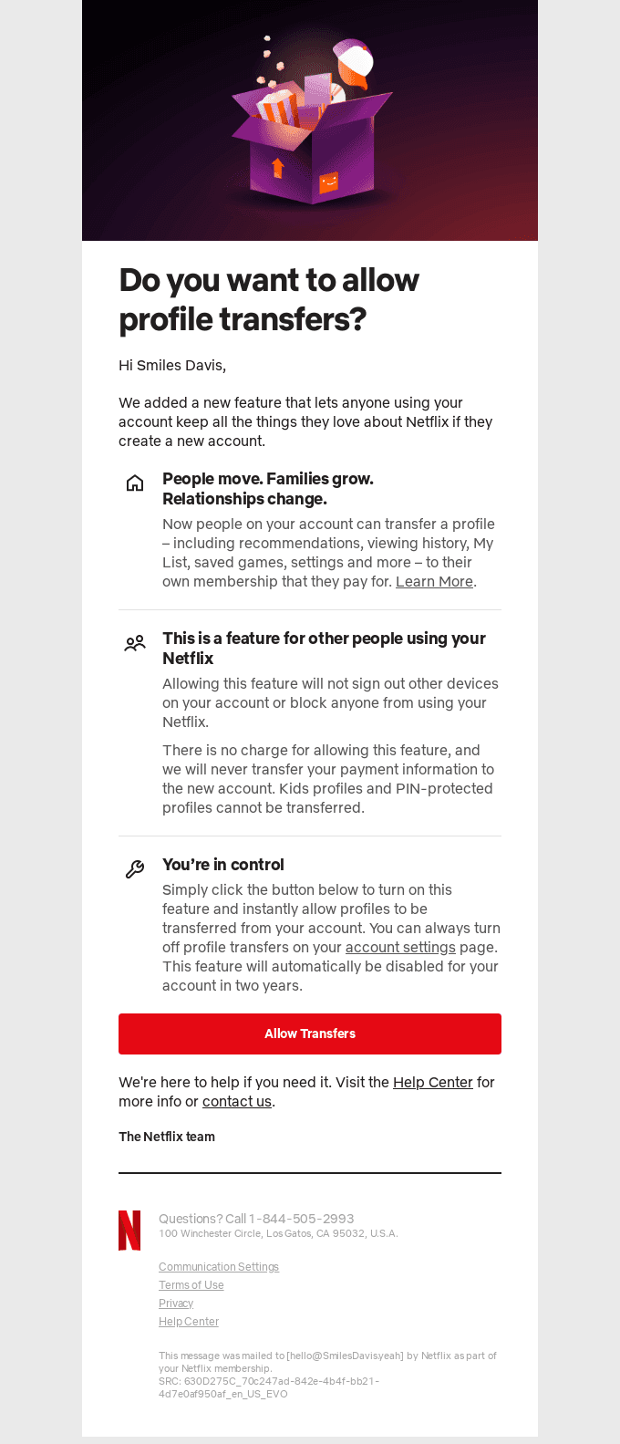 New: Introducing Profile Transfer